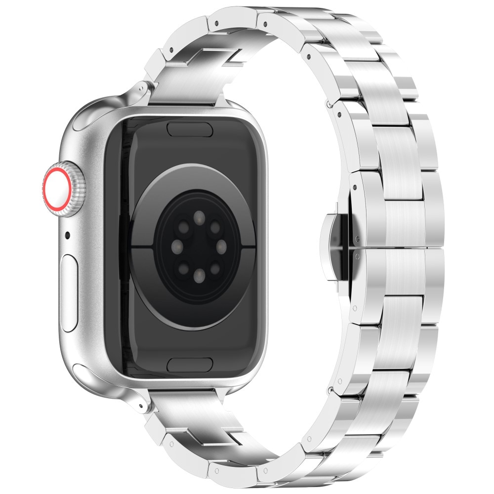 Slim Armband aus Titan Apple Watch 45mm Series 7 silber
