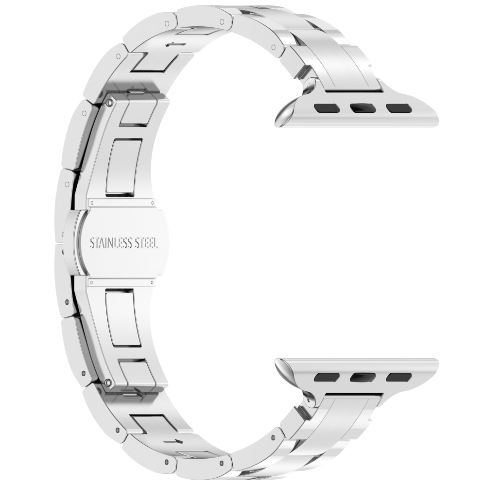 Slim Armband aus Titan Apple Watch 45mm Series 8 silber