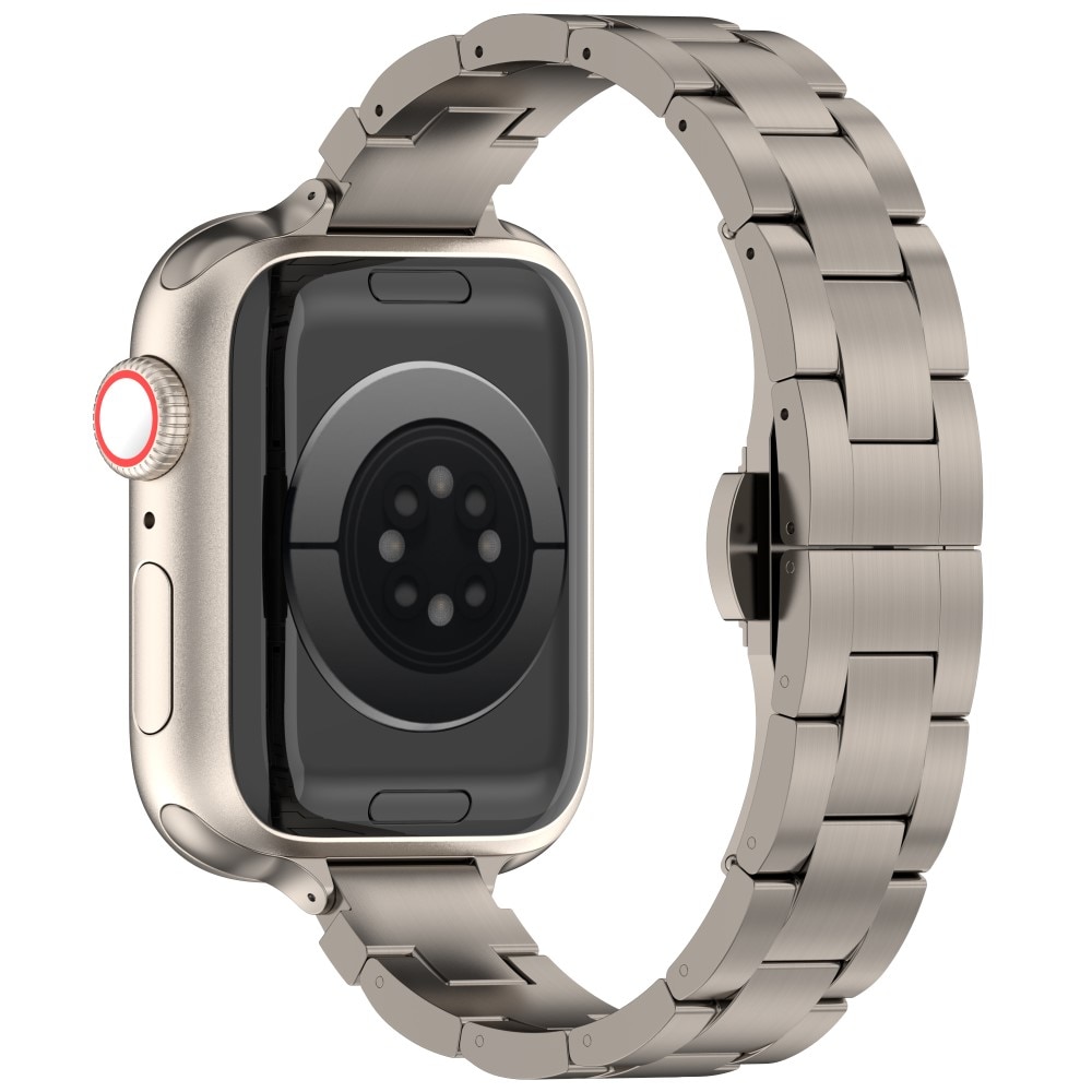 Slim Armband aus Titan Apple Watch 44mm titan