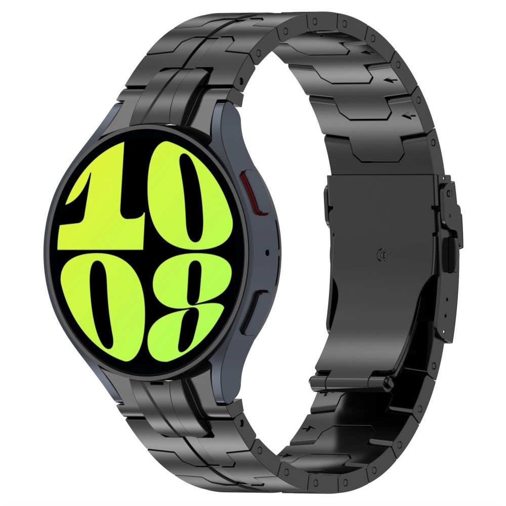 Race Stainless Steel Bracelet Samsung Galaxy Watch 4 Classic 46mm schwarz