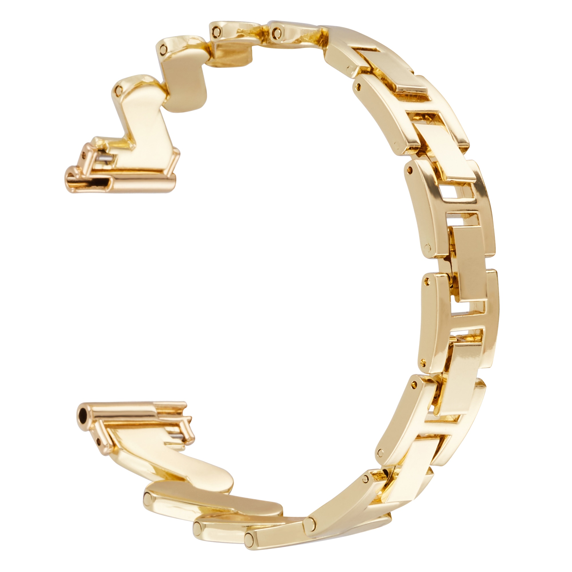 Universal 20mm Welliges Metallarmband gold