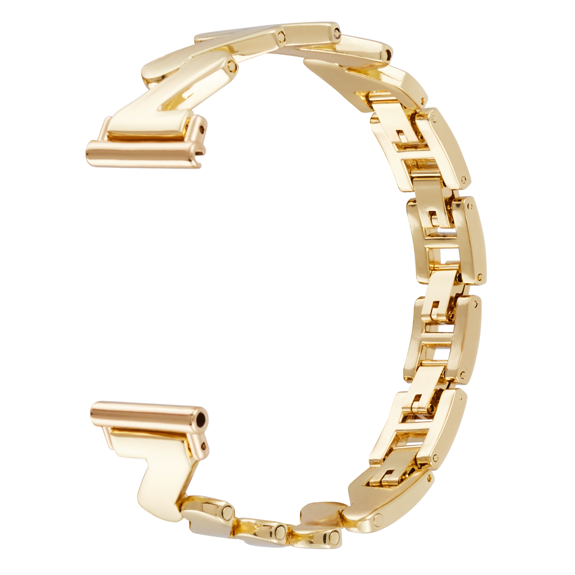 Universal 18mm Welliges Metallarmband gold