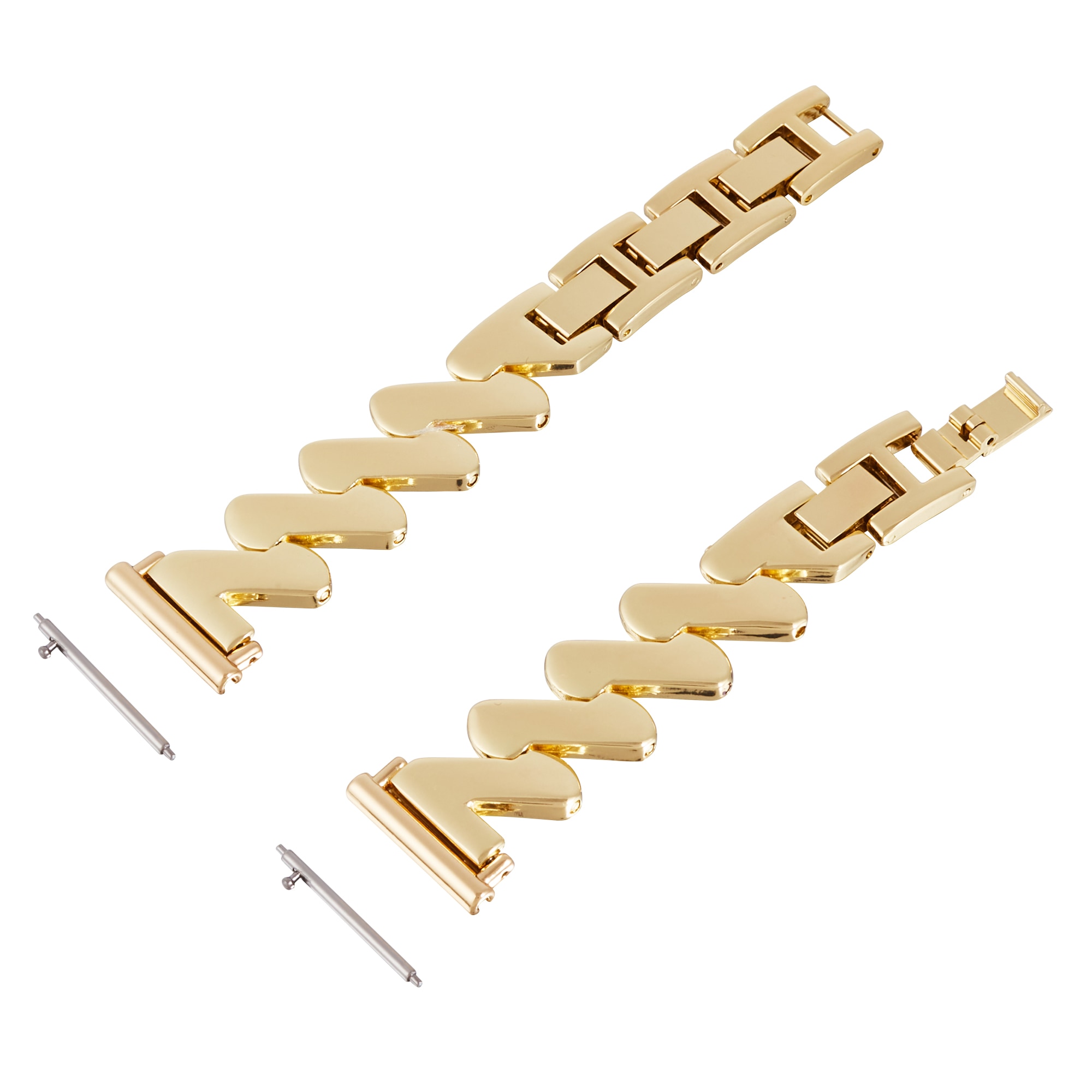 Universal 20mm Welliges Metallarmband gold