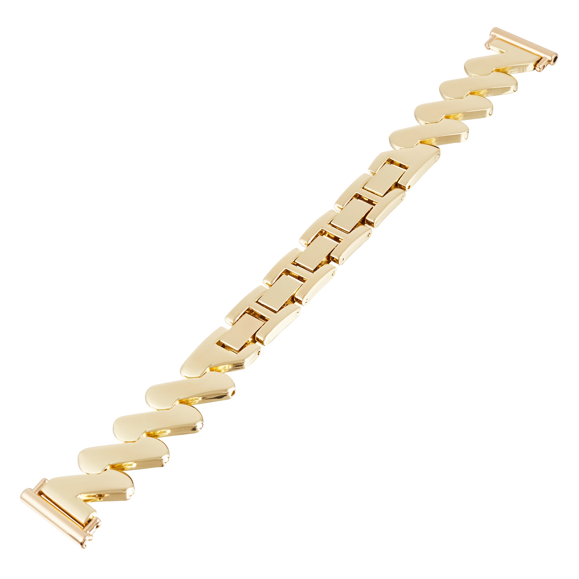 Universal 20mm Welliges Metallarmband gold