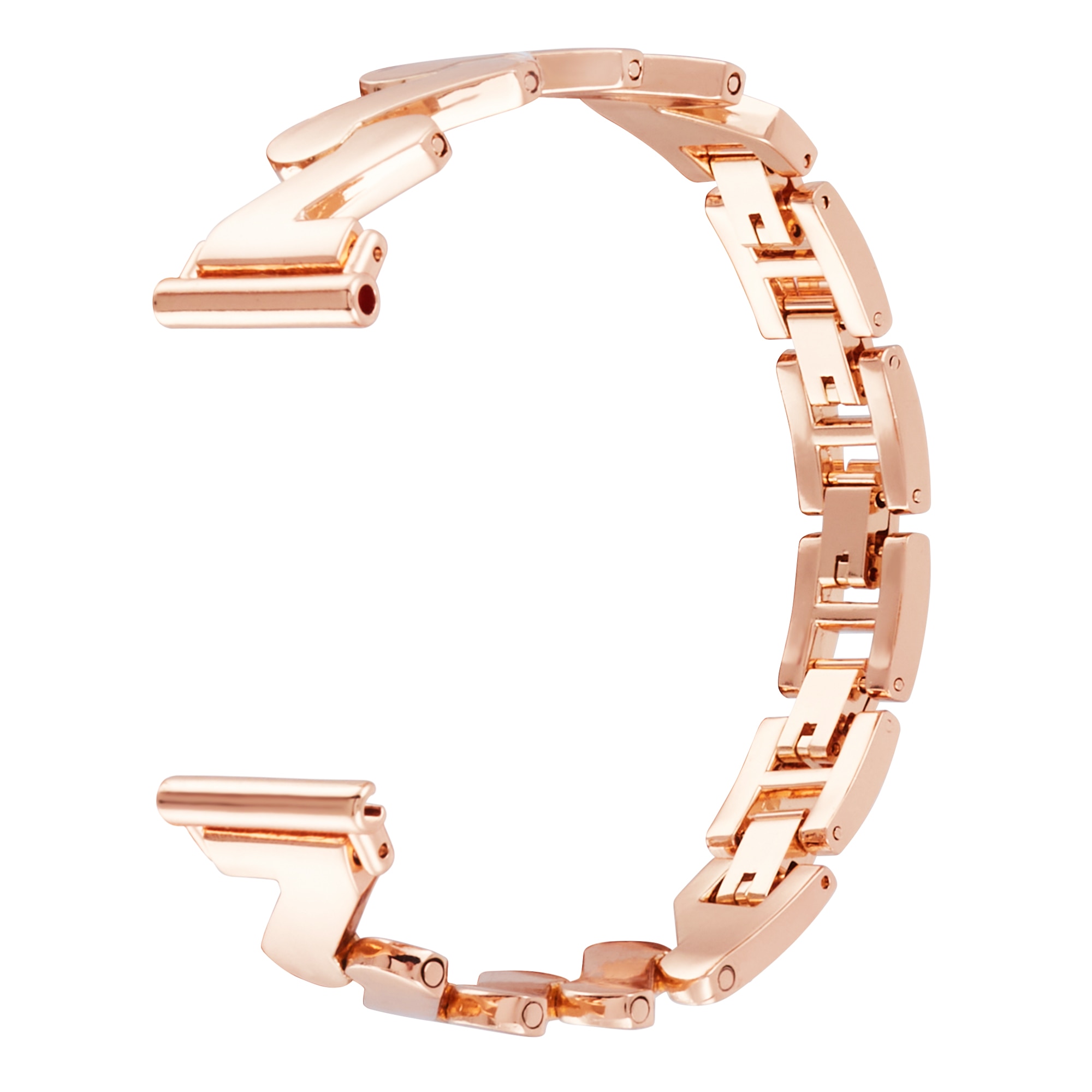 Universal 20mm Welliges Metallarmband, roségold