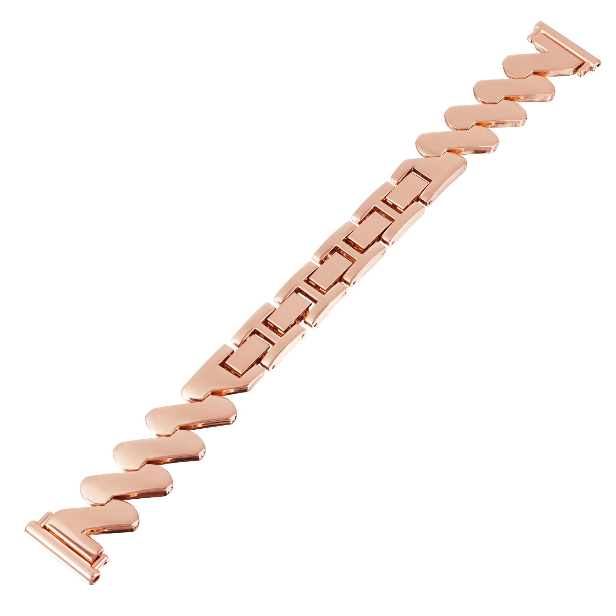 Withings ScanWatch Light Welliges Metallarmband roségold