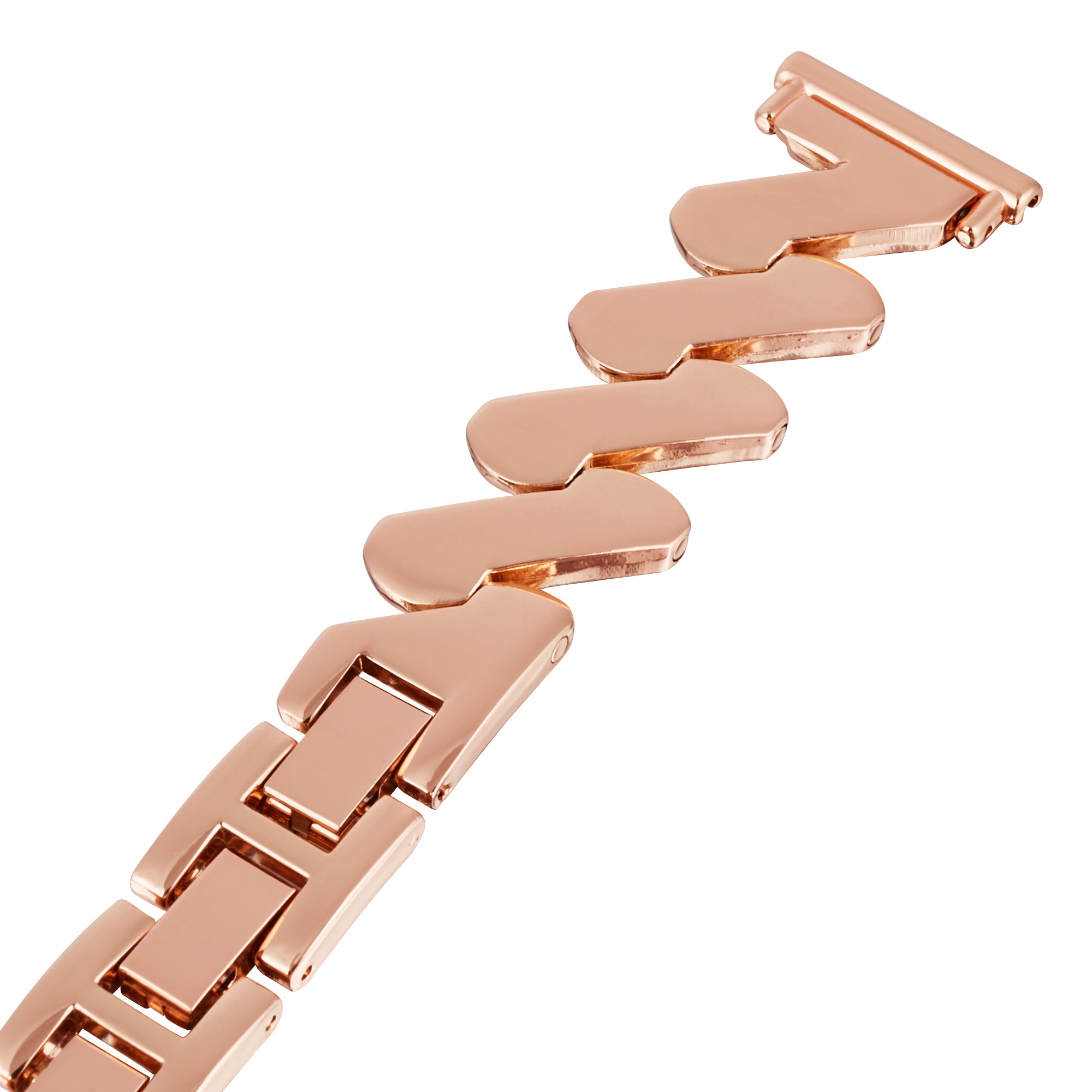 Withings ScanWatch Light Welliges Metallarmband roségold