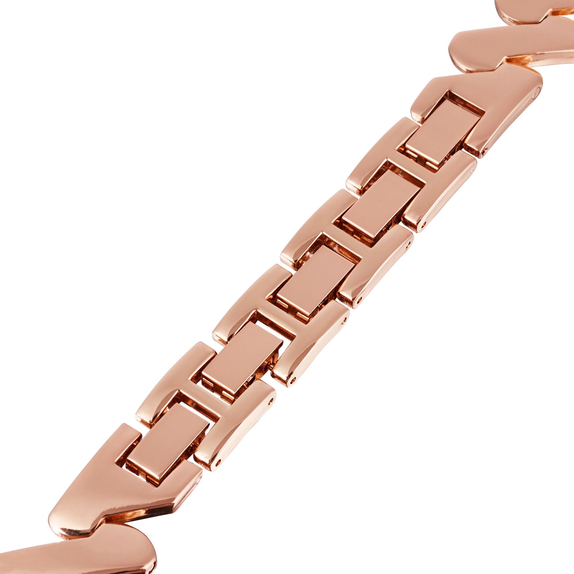 Universal 20mm Welliges Metallarmband, roségold