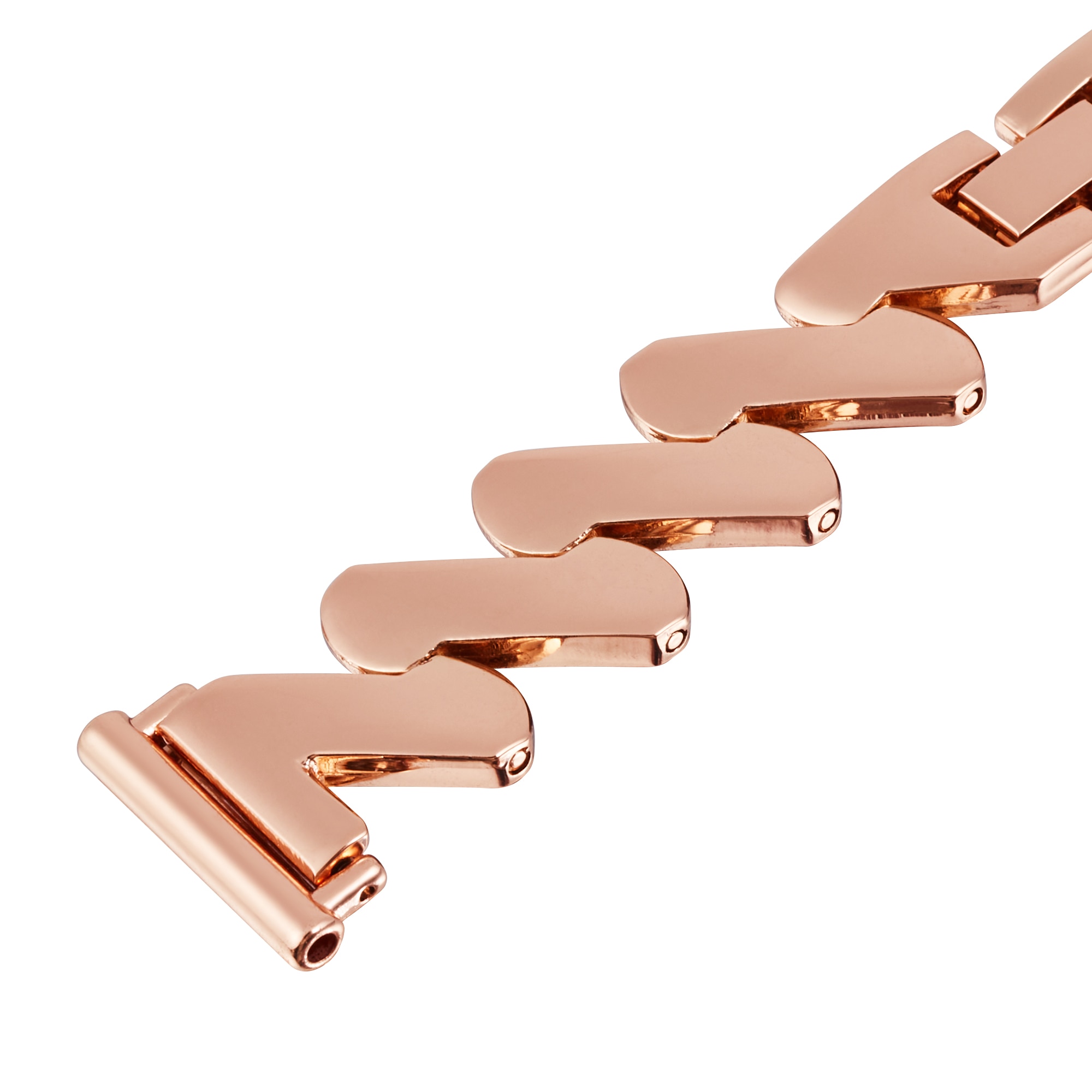 Universal 18mm Welliges Metallarmband roségold