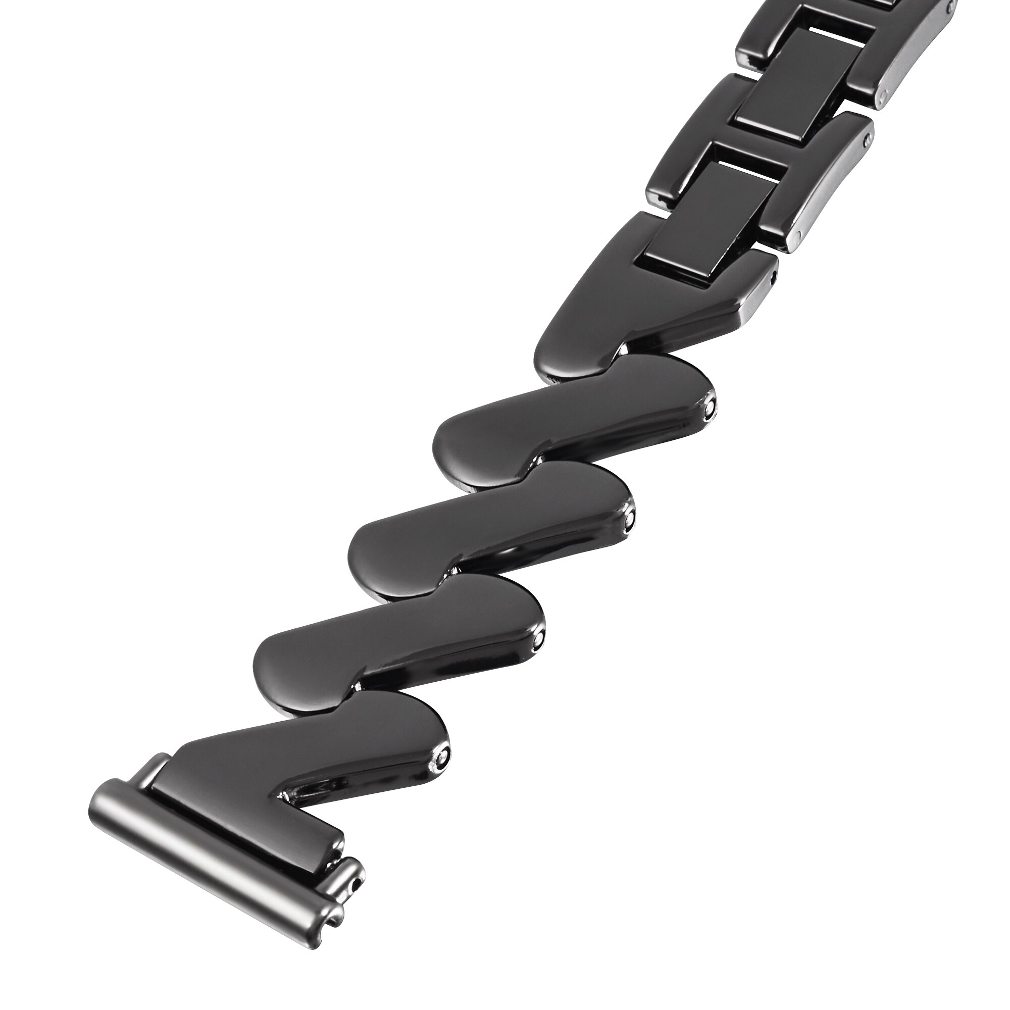 Garmin Vivomove 3s Welliges Metallarmband schwarz