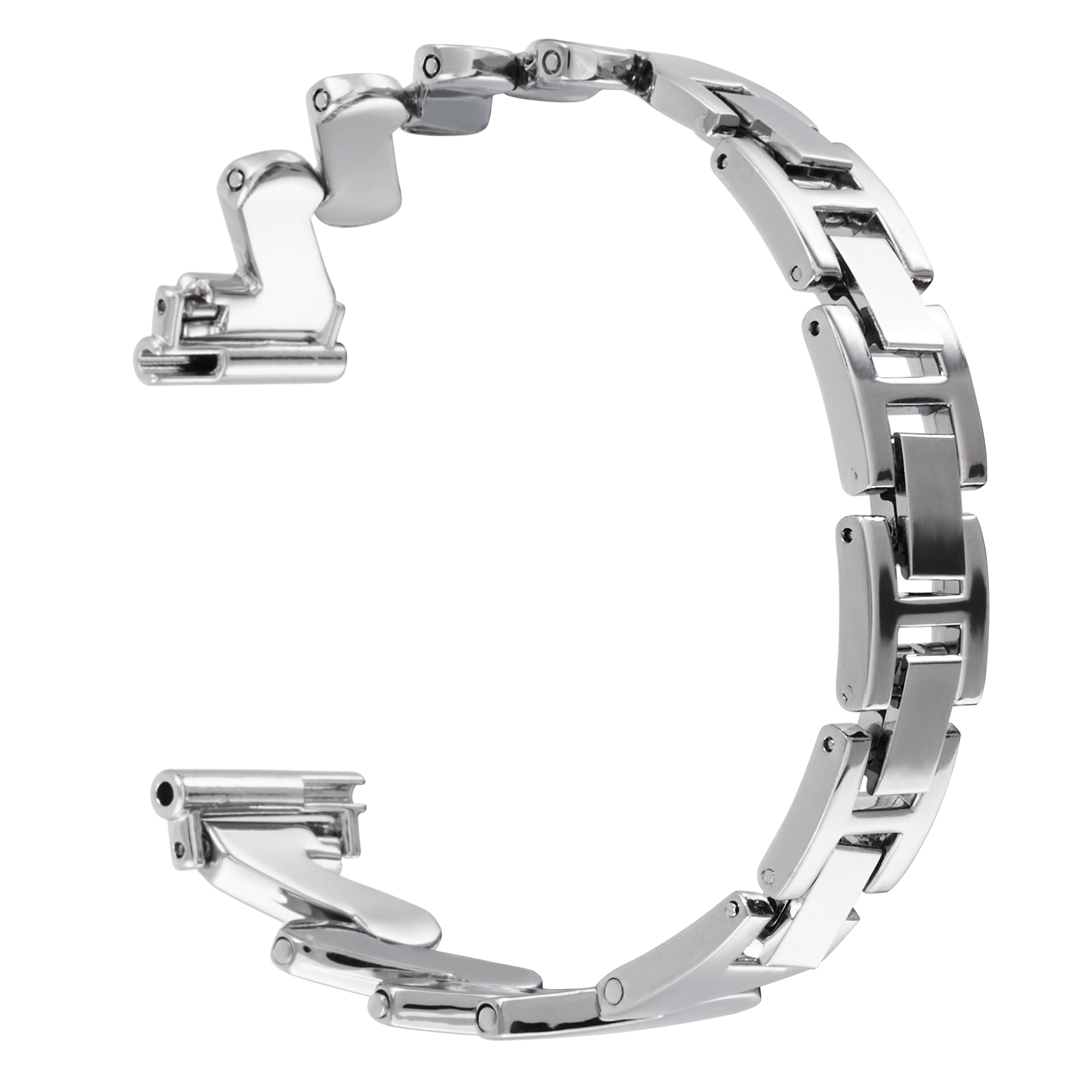 Withings Steel HR 36mm Welliges Metallarmband silber