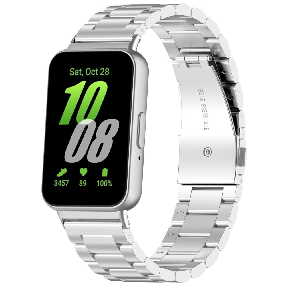 Samsung Galaxy Fit 3 Metallarmband silber