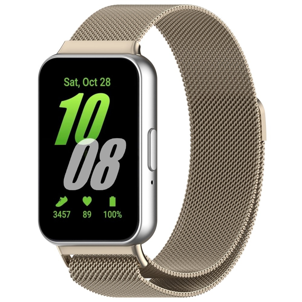 Samsung Galaxy Fit 3 Milanaise-Armband Champagner gold