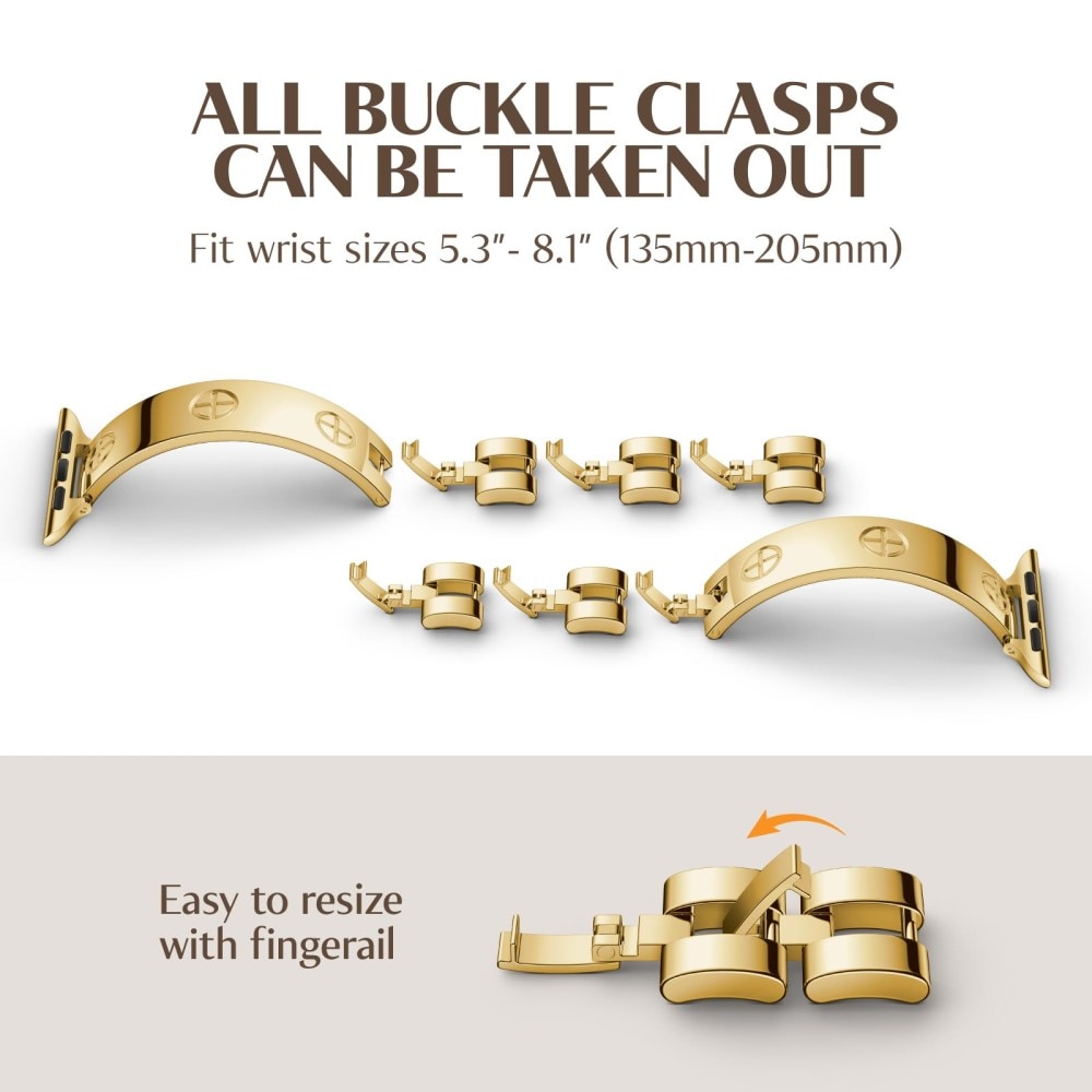 Bangle Cross Bracelet Apple Watch 41mm Series 8 gold