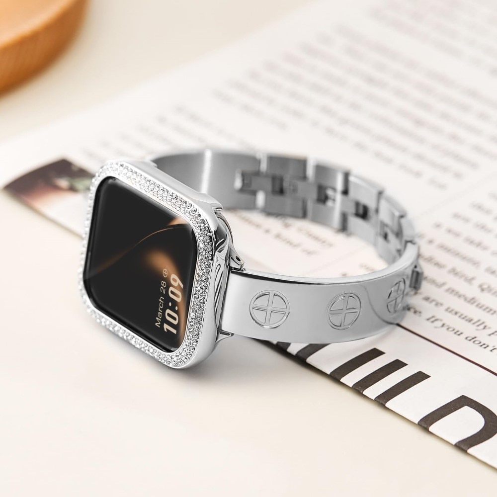 Bangle Cross Bracelet Apple Watch 41mm Series 8 gold