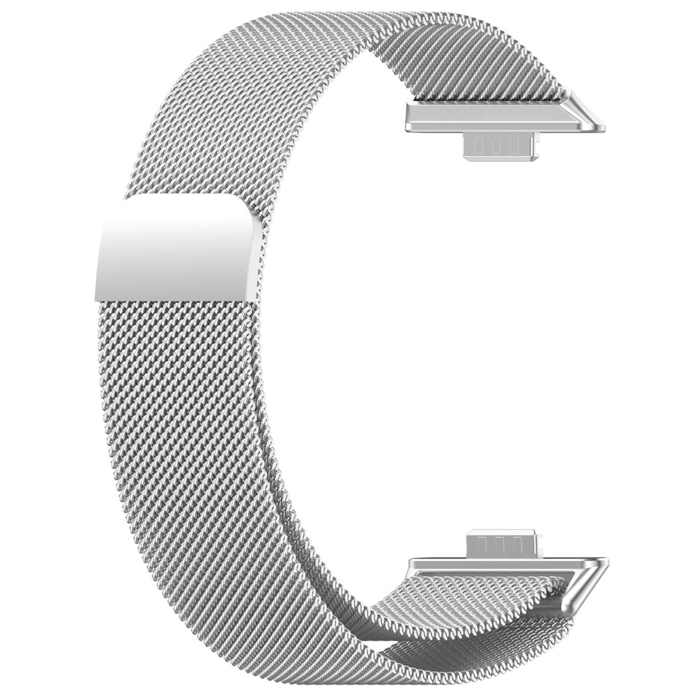 Huawei Watch Fit 4 Milanaise-Armband Silber