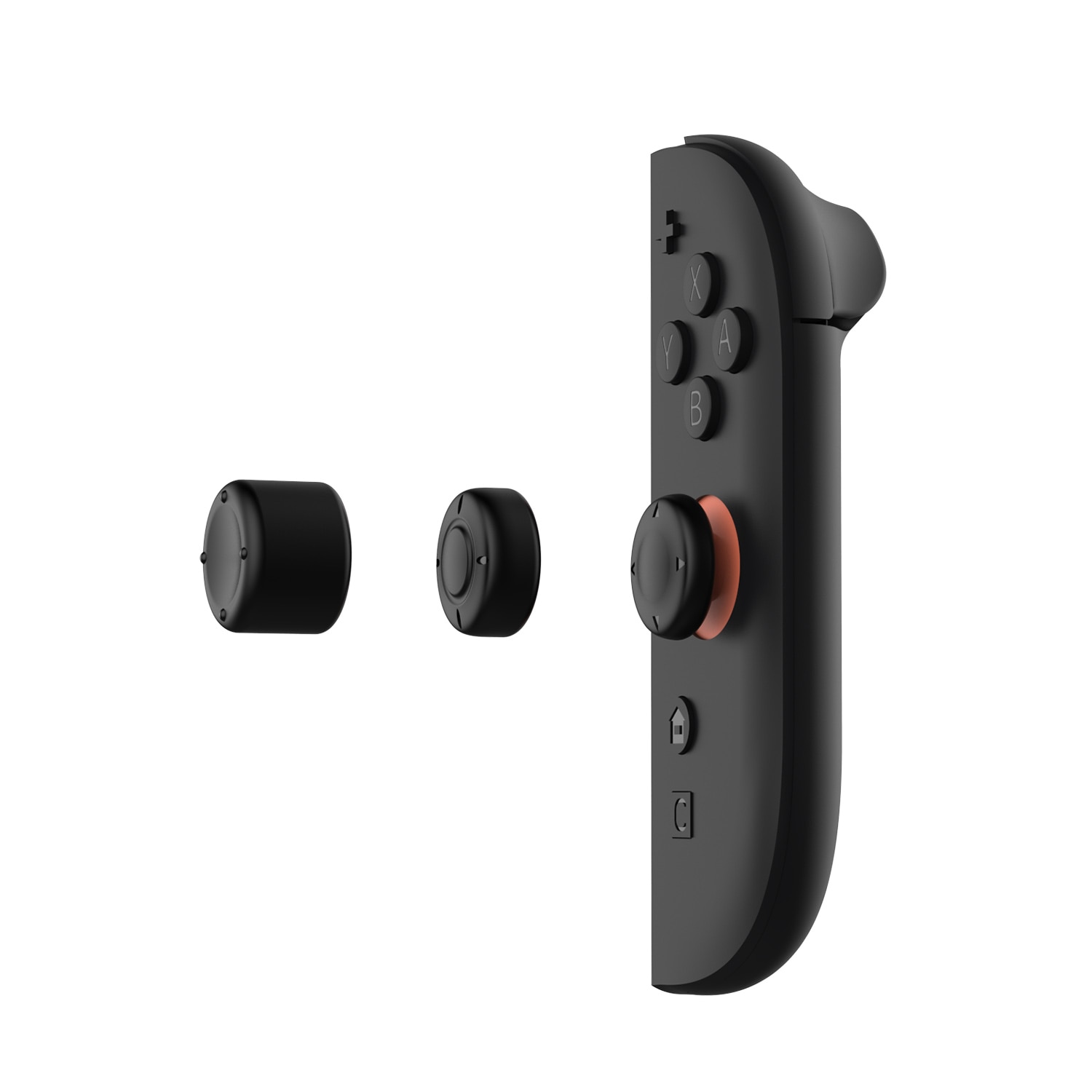 Joystick Tastenschutz Silikon für Nintendo Switch 2 (6-pack)  schwarz