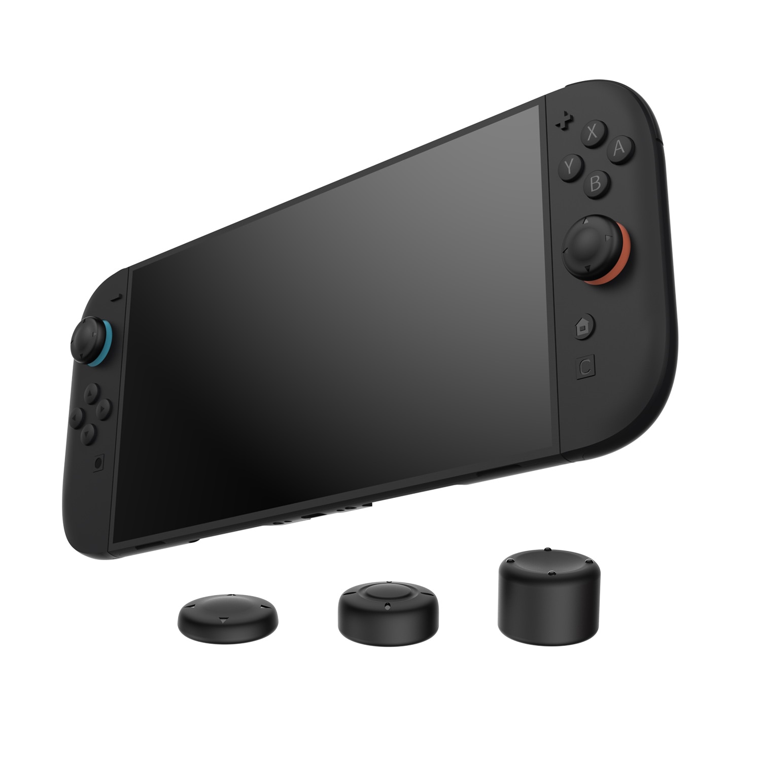 Joystick Tastenschutz Silikon für Nintendo Switch 2 (6-pack)  schwarz