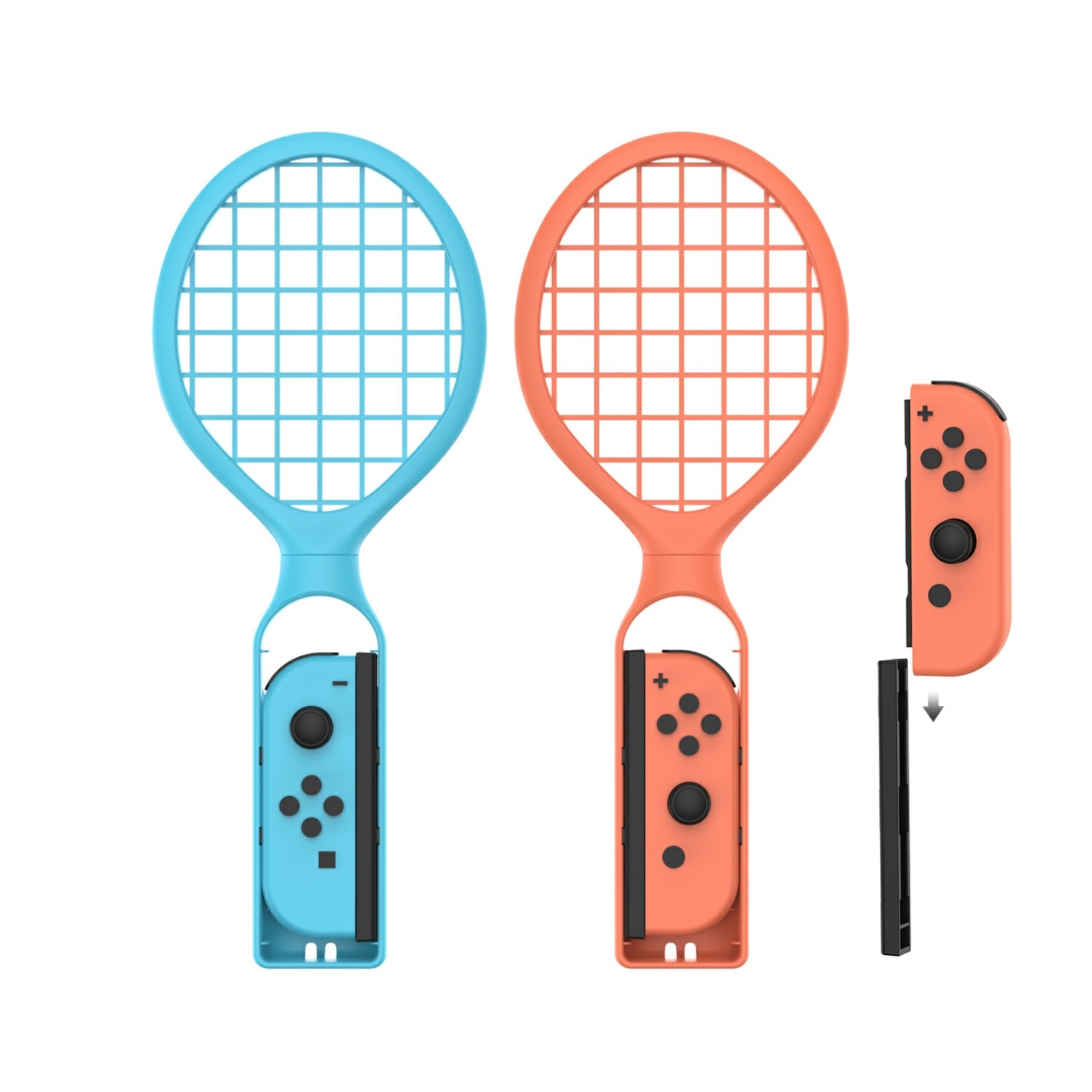 Tennisschläger für Joy-Con Nintendo Switch 2 Blau/Rot