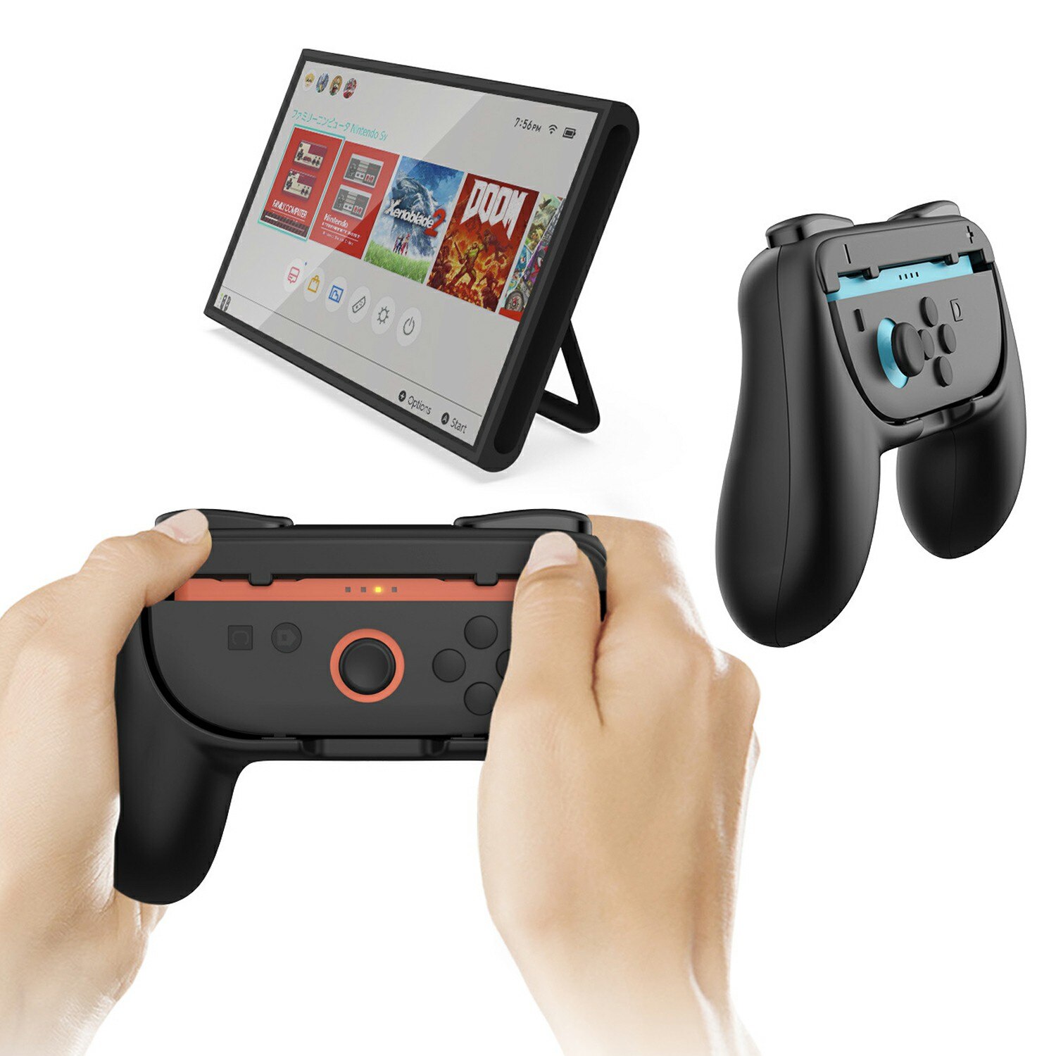 Joy-Con Griff Controller für Nintendo Switch 2 schwarz