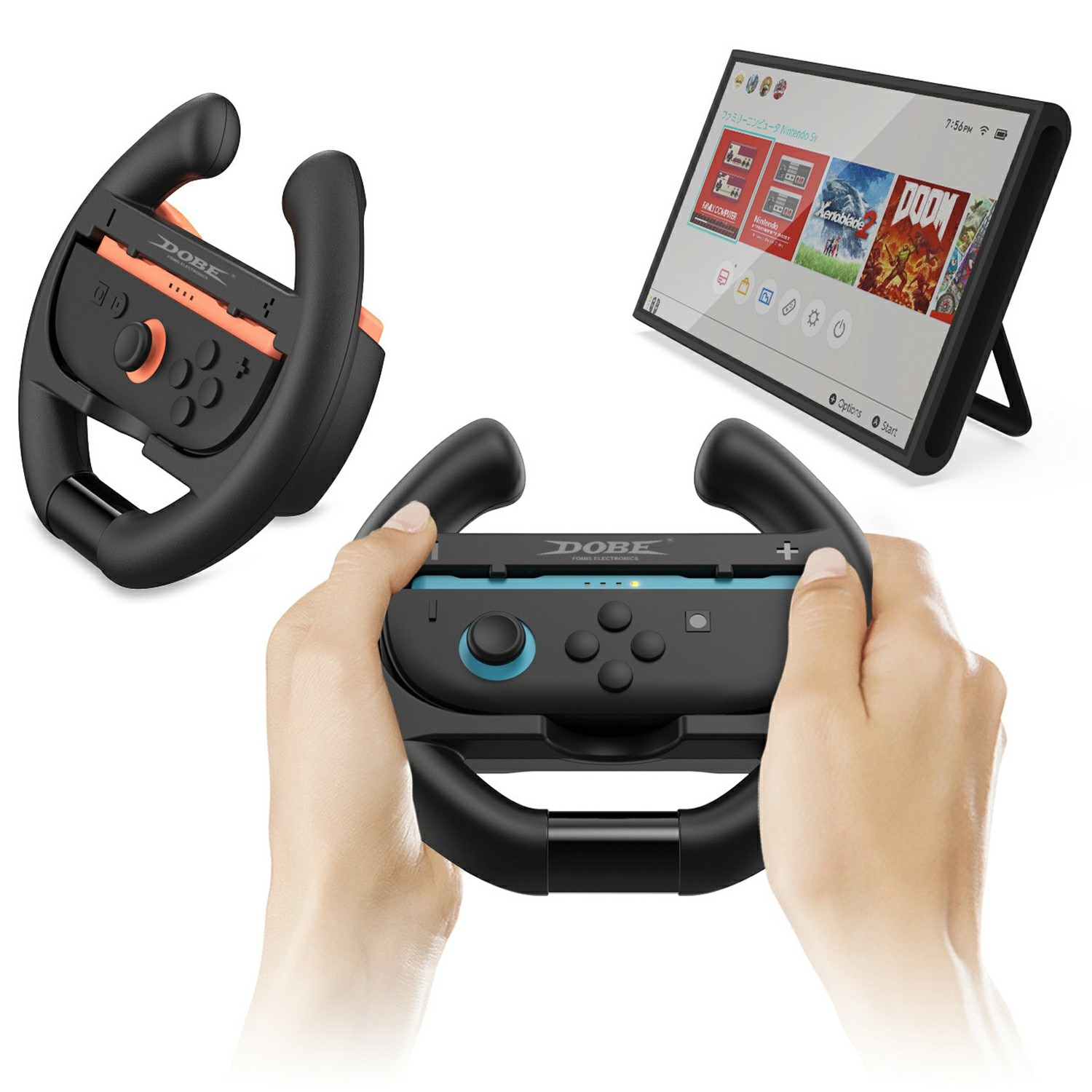 Lenkrad für Joy-Con Nintendo Switch 2 Schwarz