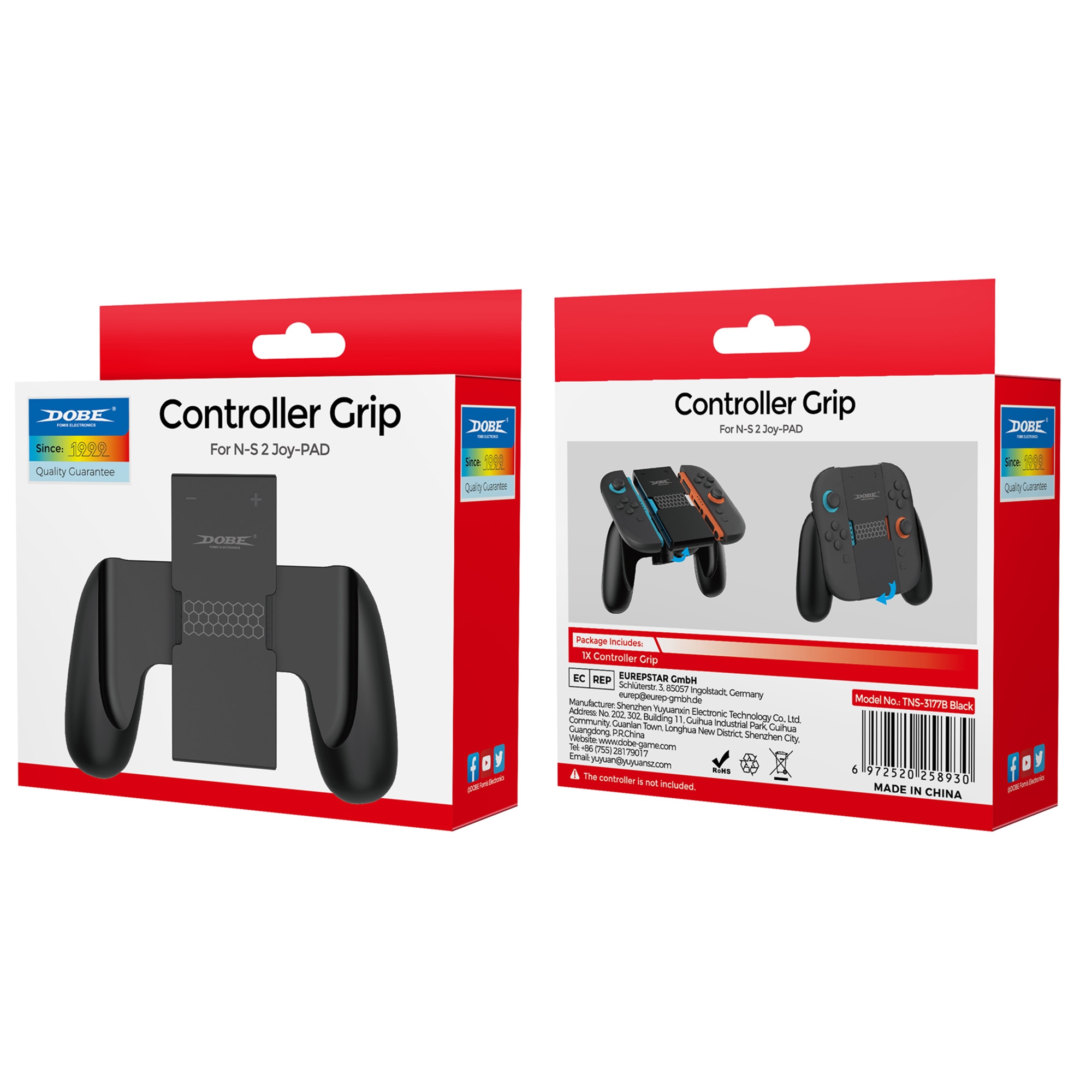 Handcontroller für Nintendo Switch 2 Joy-Con Schwarz
