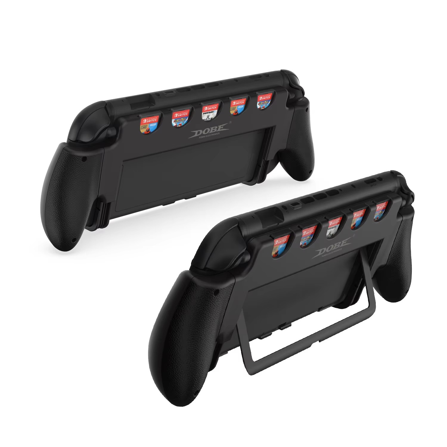 Griff mit Spielkartenaufbewahrung Nintendo Switch 2 Schwarz
