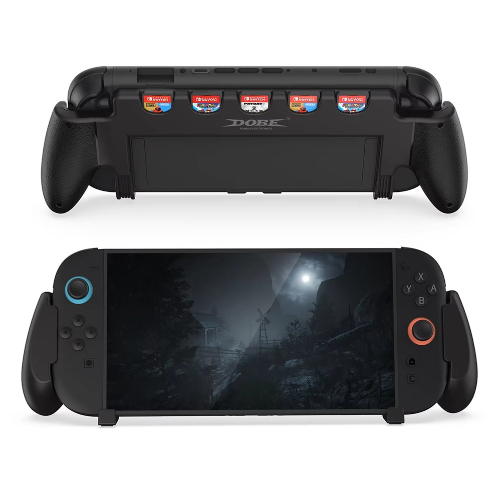 Griff mit Spielkartenaufbewahrung Nintendo Switch 2 Schwarz