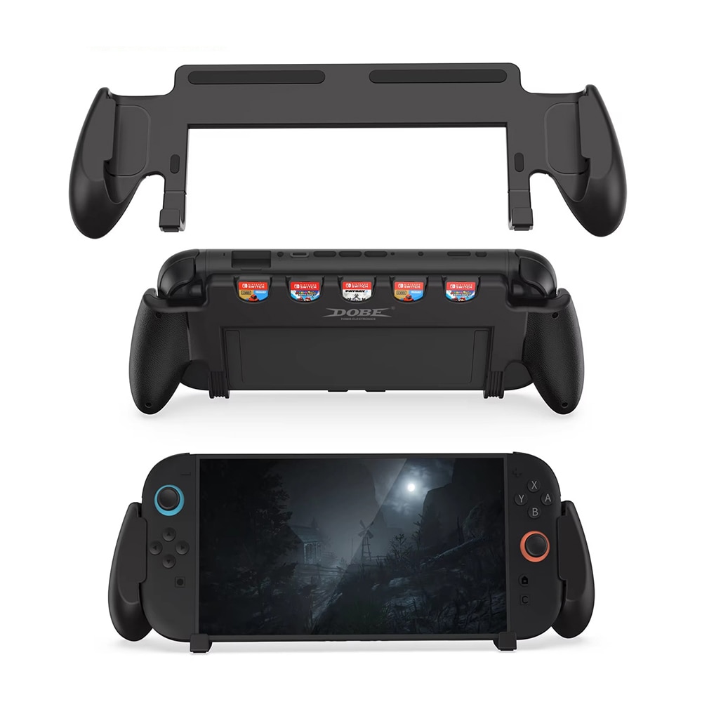 Griff mit Spielkartenaufbewahrung Nintendo Switch 2 Schwarz