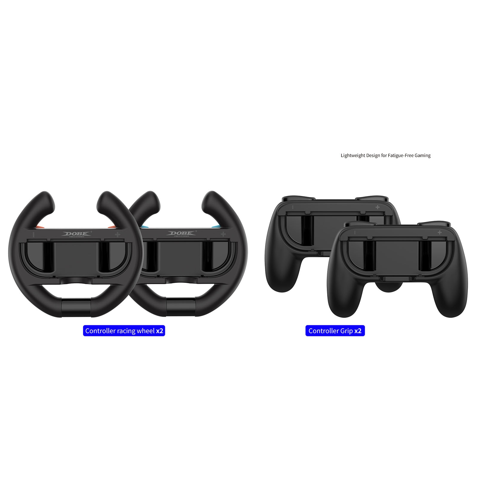 Lenkräder und Handgriffe für Joy-Con Nintendo Switch 2 Schwarz