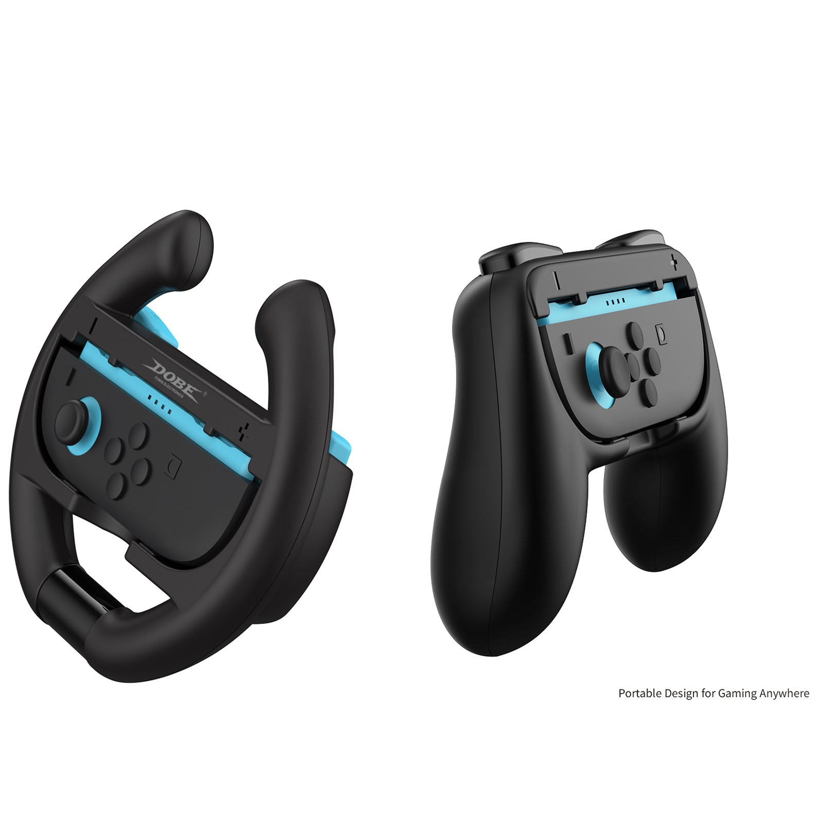 Lenkräder und Handgriffe für Joy-Con Nintendo Switch 2 Schwarz