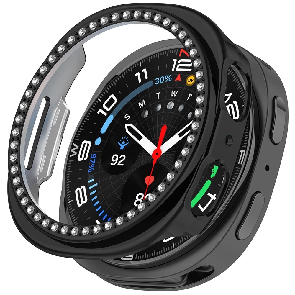 Samsung Galaxy Watch 8 40mm Rhinestone Hardcover Schwarz