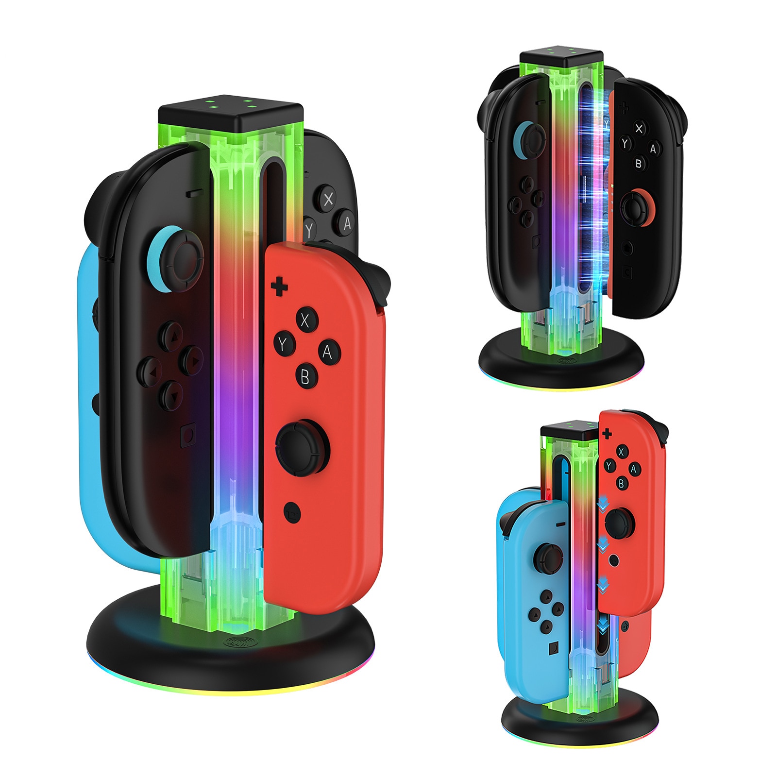 Joy-Con Ladeständer mit RGB-Beleuchtung Nintendo Switch 2 Schwarz