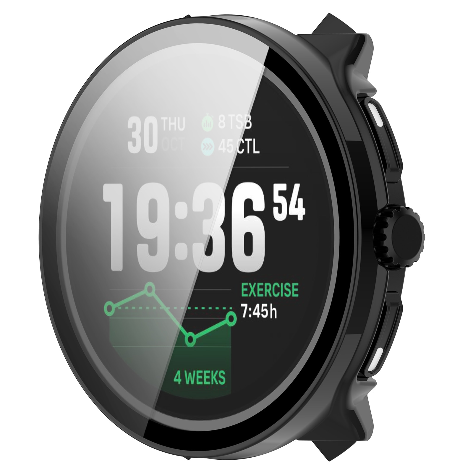 Full Cover Case Suunto Race 2 Schwarz