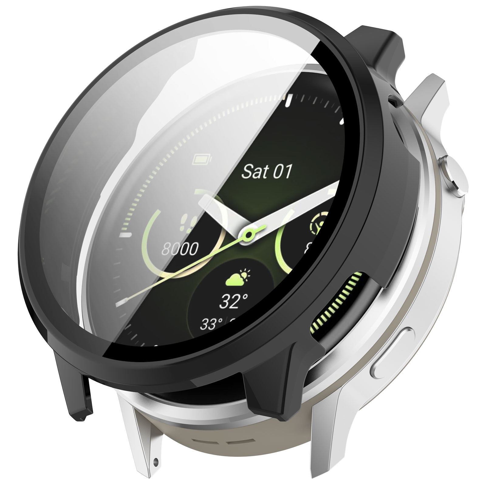 Full Cover Case Garmin Venu 4 45mm Schwarz