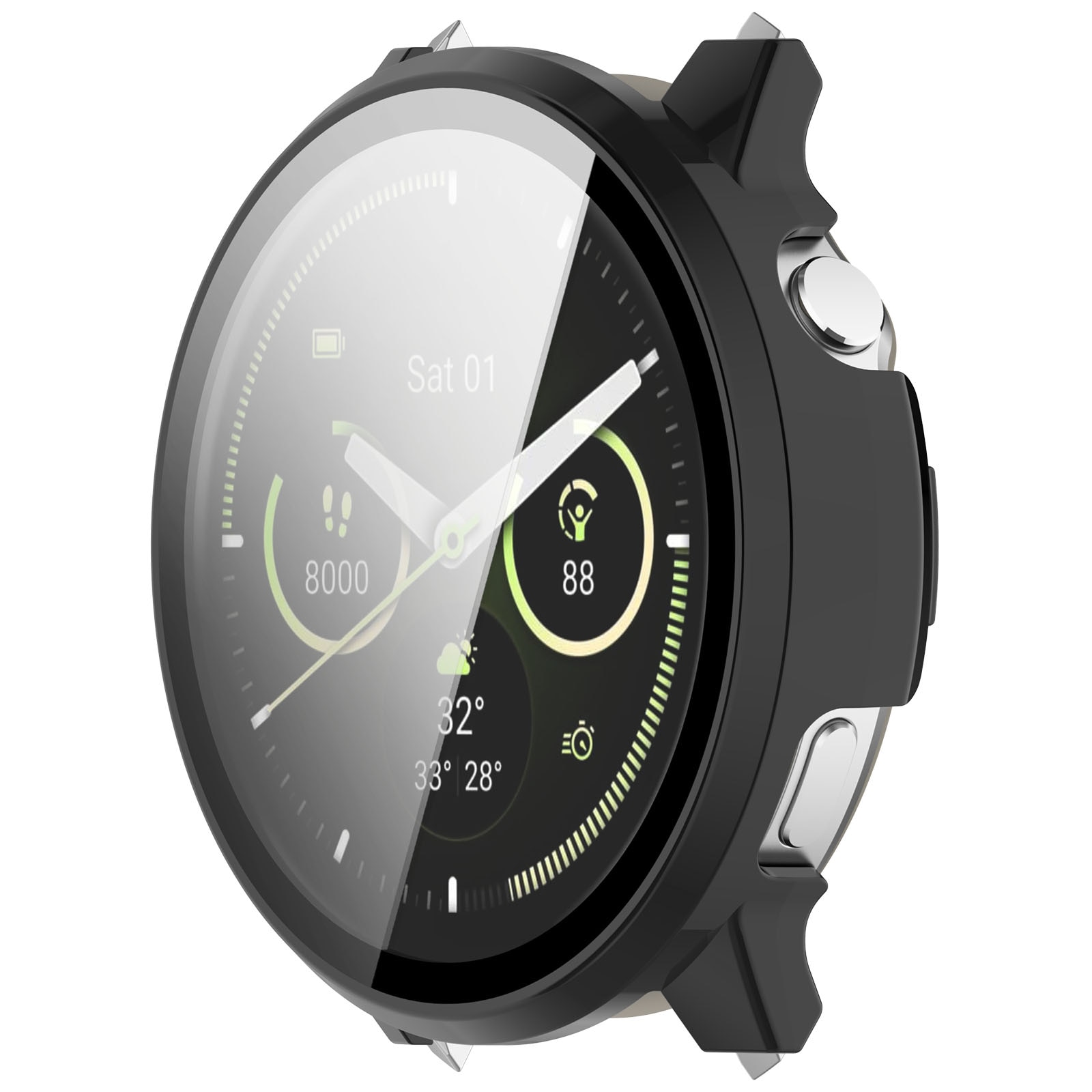 Full Cover Case Garmin Venu 4 45mm Schwarz