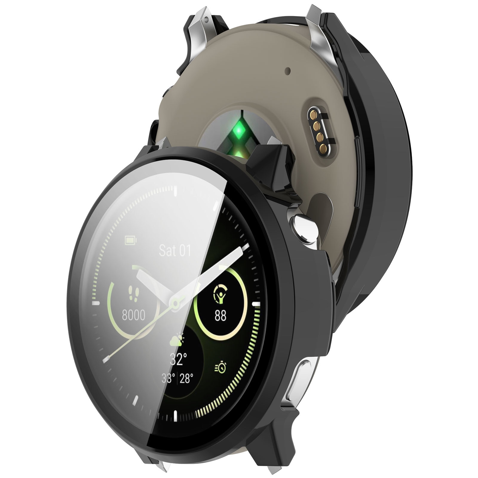 Full Cover Case Garmin Venu 4 45mm Schwarz