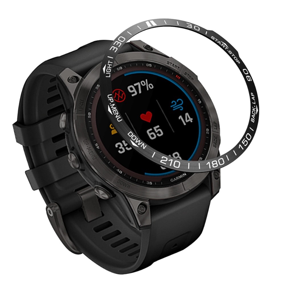 Garmin Fenix 7 Lünette Ring Schwarz