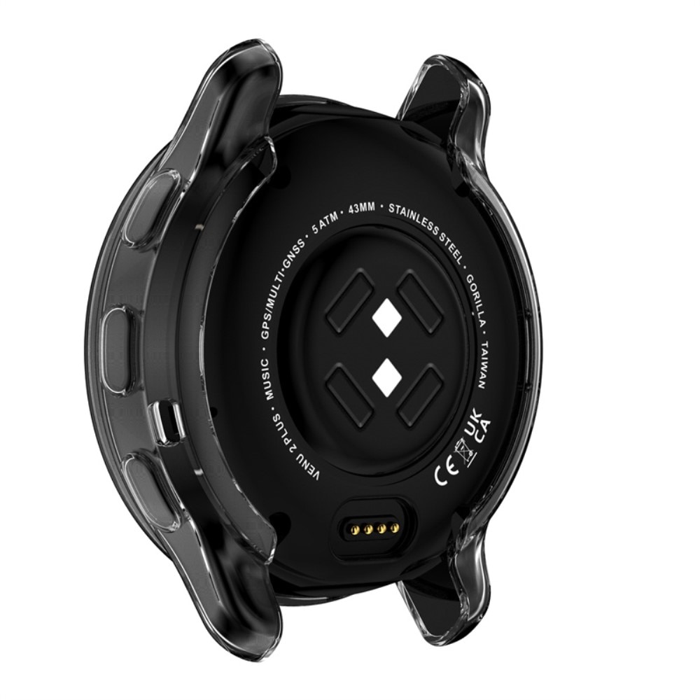 Garmin Venu 2 Plus Rundumschutz Hülle Transparent