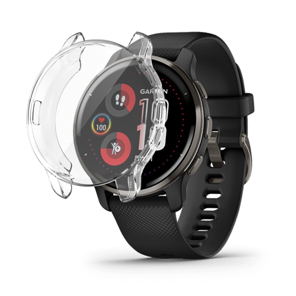 Garmin Venu 2 Plus Rundumschutz Hülle Transparent