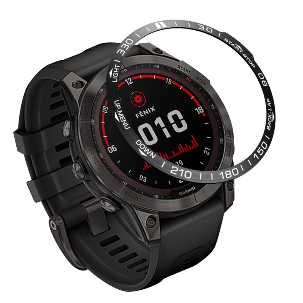 Garmin Fenix 7X Lünette Ring Schwarz