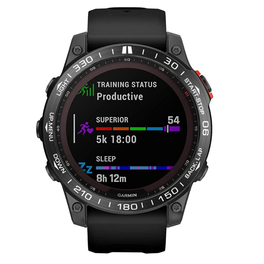 Garmin Fenix 7X Lünette Ring Schwarz