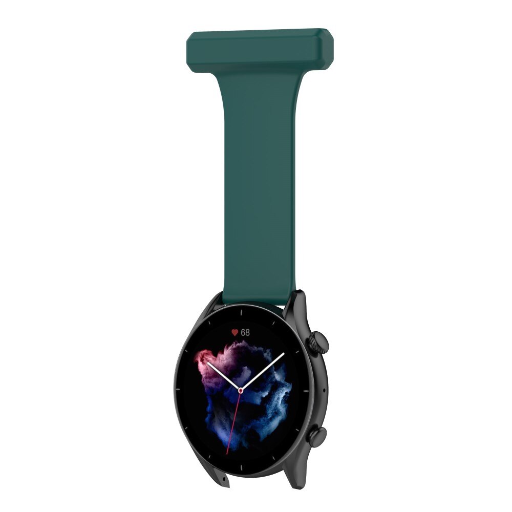 Samsung Galaxy Watch 46mm/45 mm Gurt für Schwesternuhr aus Silikon Dunkelgrün