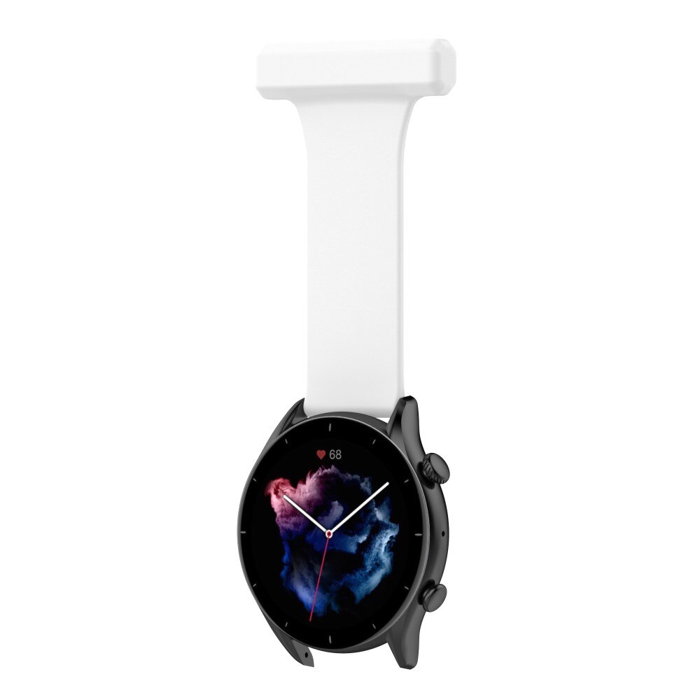 Samsung Galaxy Watch 46mm/45 mm Gurt für Schwesternuhr aus Silikon Weiß