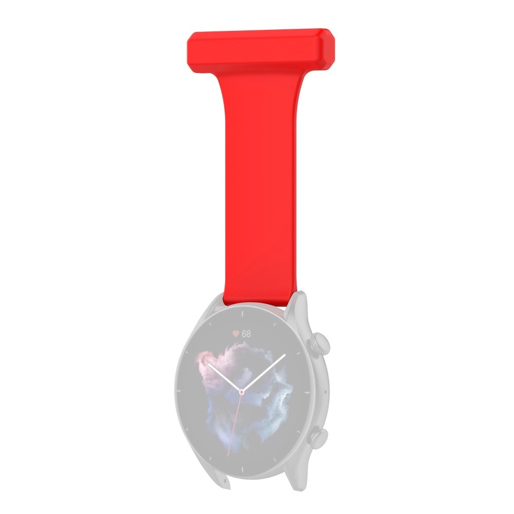 Samsung Galaxy Watch 46mm/45 mm Gurt für Schwesternuhr aus Silikon Rot