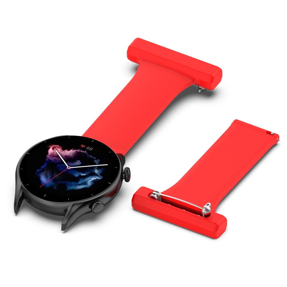 Samsung Galaxy Watch 46mm/45 mm Gurt für Schwesternuhr aus Silikon Rot