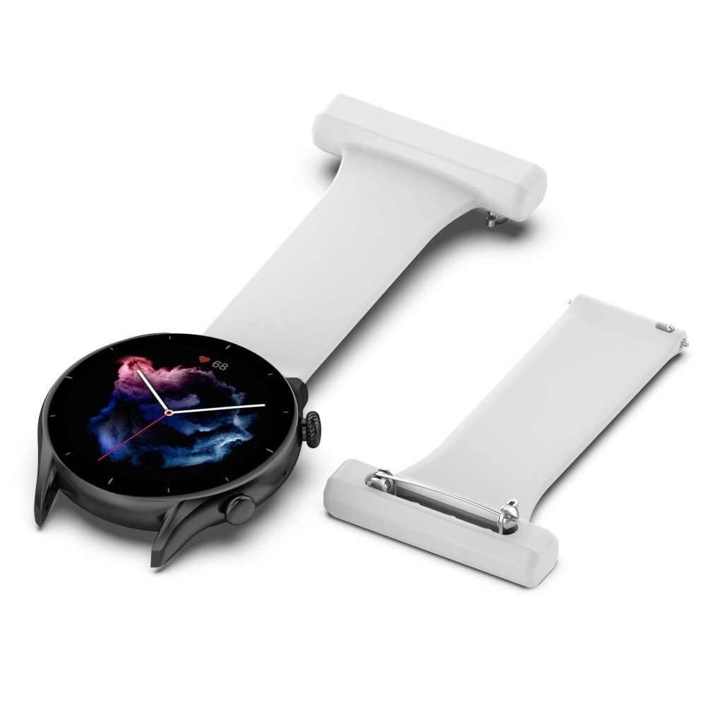Samsung Galaxy Watch 46mm/45 mm Gurt für Schwesternuhr aus Silikon Grau