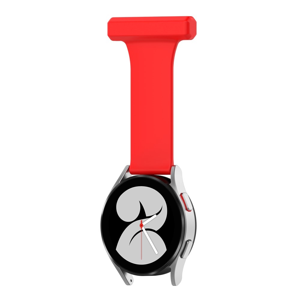 Samsung Galaxy Watch 4 40/42/44/46 mm Gurt für Schwesternuhr aus Silikon Rot
