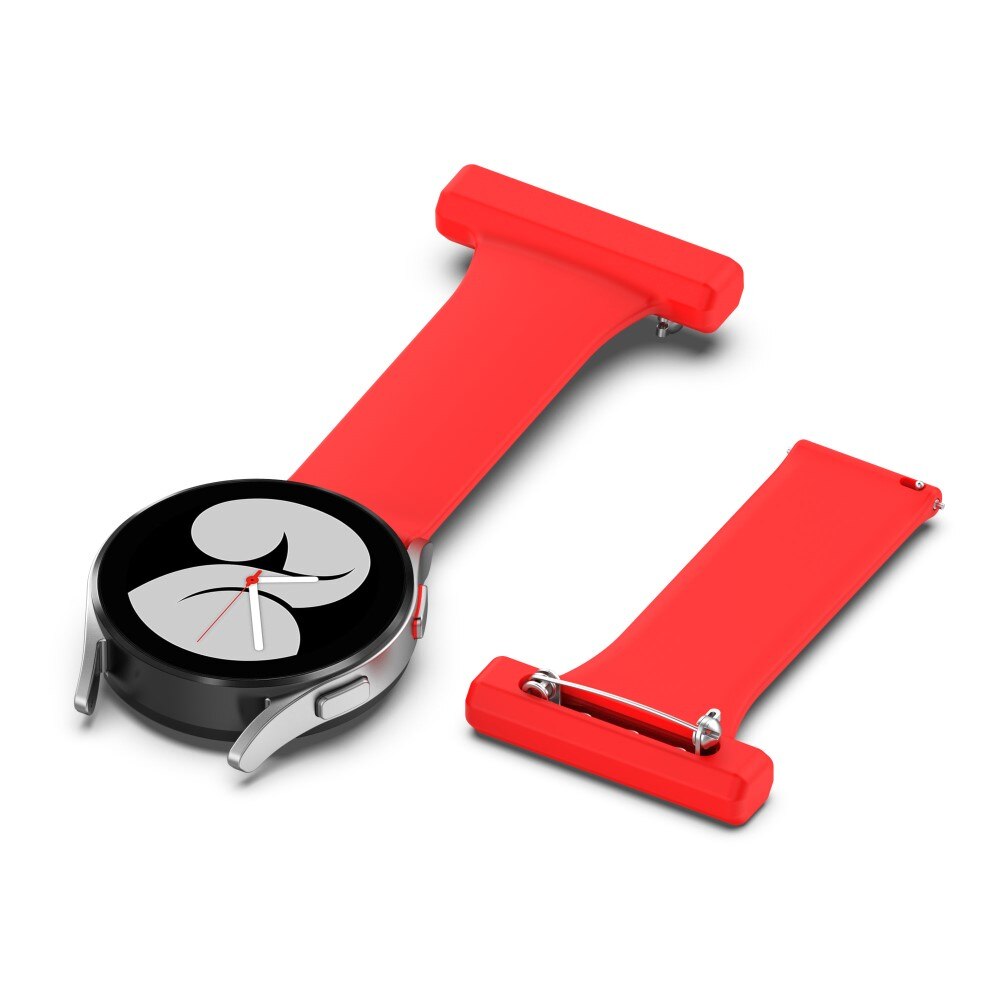 Samsung Galaxy Watch 4 40mm Gurt für Schwesternuhr aus Silikon Rot