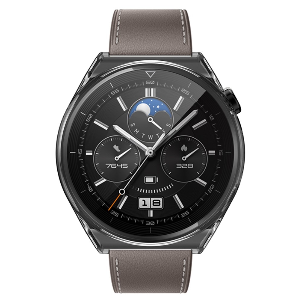 Huawei Watch GT 3 Pro 46mm Rundumschutz Hülle Transparent